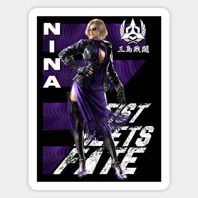 Nina (Tekken 8) Sticker by wenderinf